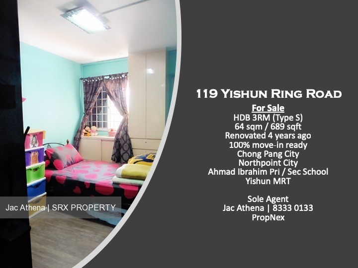 Blk 119 Yishun Ring Road (Yishun), HDB 3 Rooms #188778092